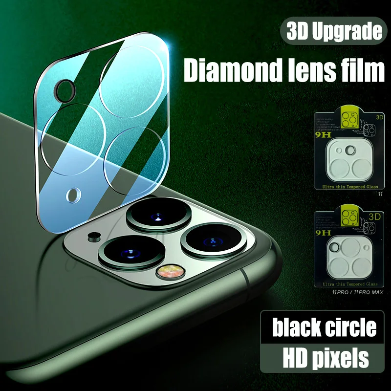 5 шт. для iPhone 12 Pro Max 3D полное покрытие Задняя камера Len 11 XS XR 6 6S 7 8 Plus закаленное