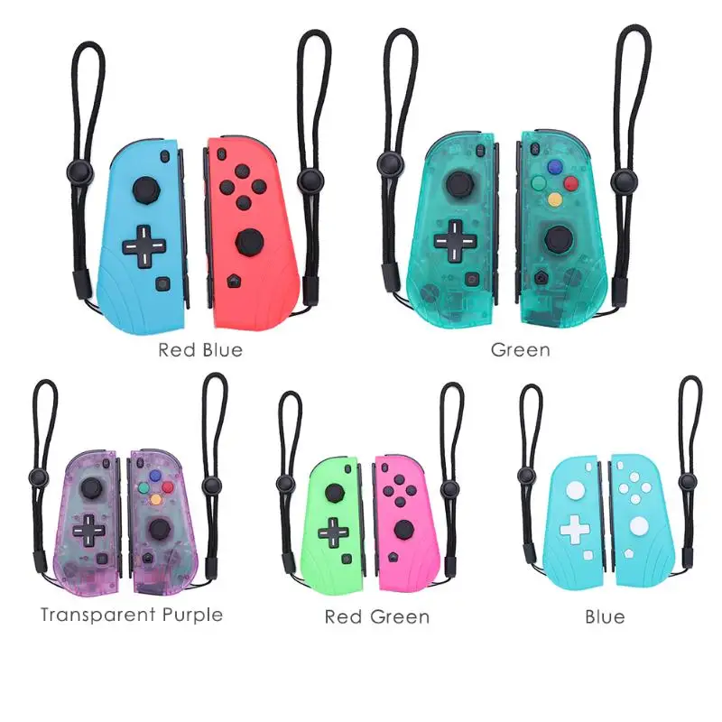 

Wireless Bluetooth Game Controller Dual Vibration Sensor Joystick for N-Switch Joy-con Gamepad Support One-touch Wake-up