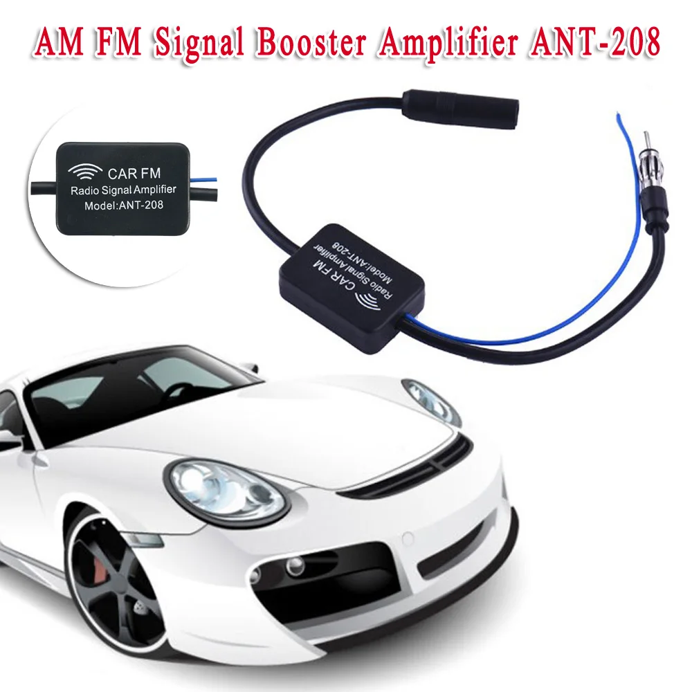 Автомобильная Встроенная антенна радио AM FM Усилитель сигнала ANT-208 автомобильная