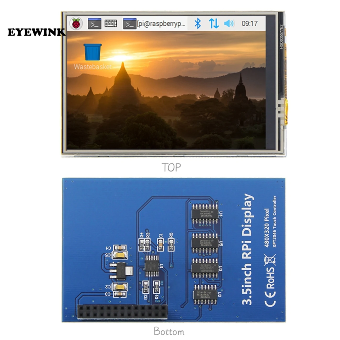 3 5 inch tft lcd moudle for raspberry pi 2 model b rpi b 3 lcd