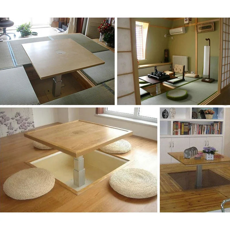 전동 리프팅 칼럼, 다다미 언더플로어 RV 자동차 테이블 다리 조절 가능, 책상 선형 액추에이터, 2500N DC24v 모터