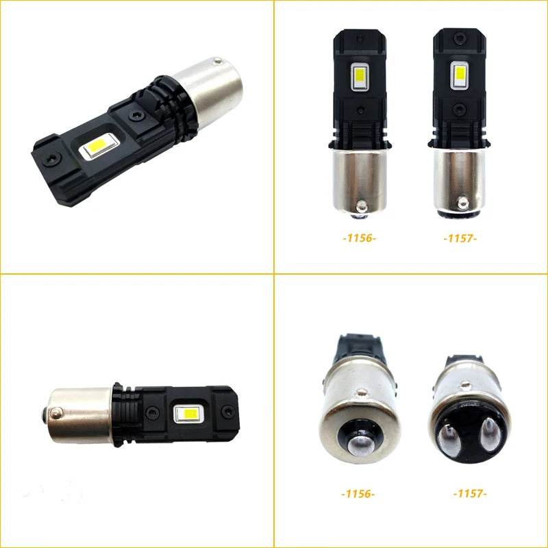 2 шт. P21W 1156 BA15S 1157 BAY15D супер яркий светодиодный светильник для автомобиля CSP Чип