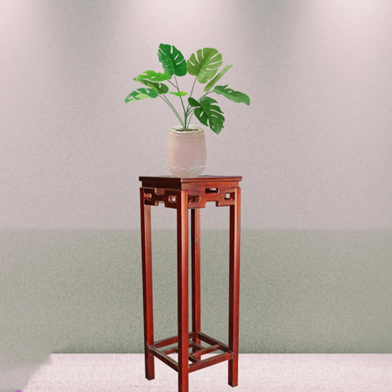 

Flower Rack Multi-storey Room Built-in Matter Old Elm Wood Flower Airs A Living Room Red Woodiness Log Single Bonsai Frame