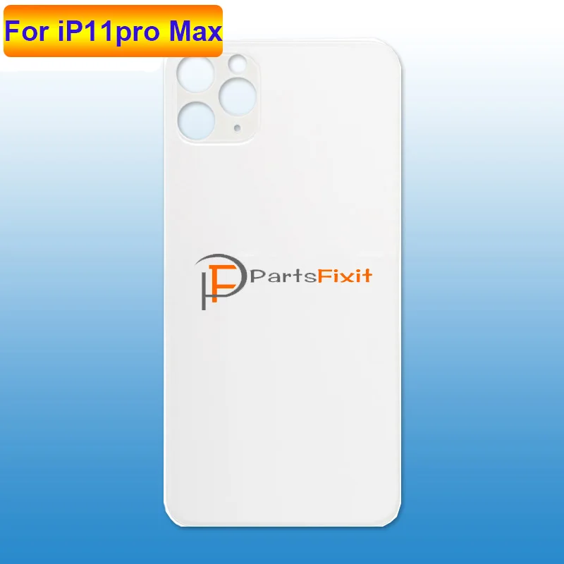 Серебряное заднее стекло для iPhone 11pro Max задняя крышка серебряная Замена