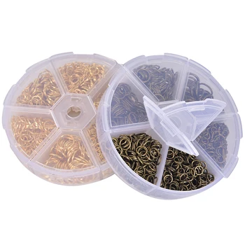 

1 Box New Open Jump Rings Rose Gold Hoops Split Rings Connectors For DIY Jewelry Making Findings DIY Accessories