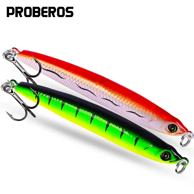 PROBEROS Fishing Lures Fishing Tackle 7.65cm-3.01 10 color available With  8# BKB Hook VIB 8.11g-0.29oz Baits With Box - AliExpress