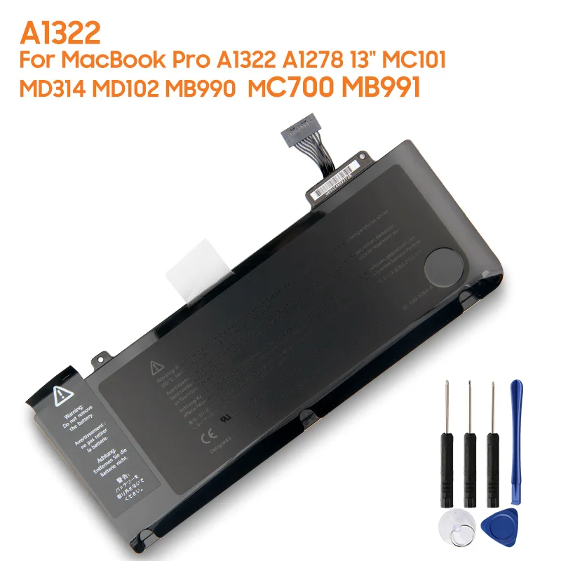 Оригинальный запасной аккумулятор для планшета Mac MacBook Pro A1322 A1278 13 &quotMB990 MC700 MB991 MC101