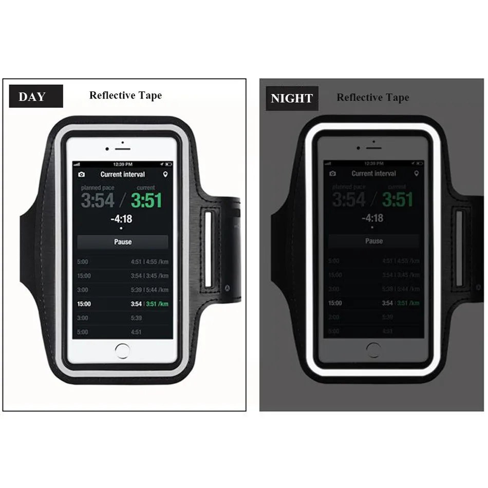 Universal Transparent Sports Cell Phone Arm Pouch Waterproof Sport Bag