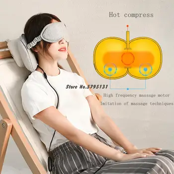 

Newest Electric Hot Compress Eye Mask Cervical Pillow Multifunctional Massage Neck Protection Sleep Treasure Relieve Eye Fatigue