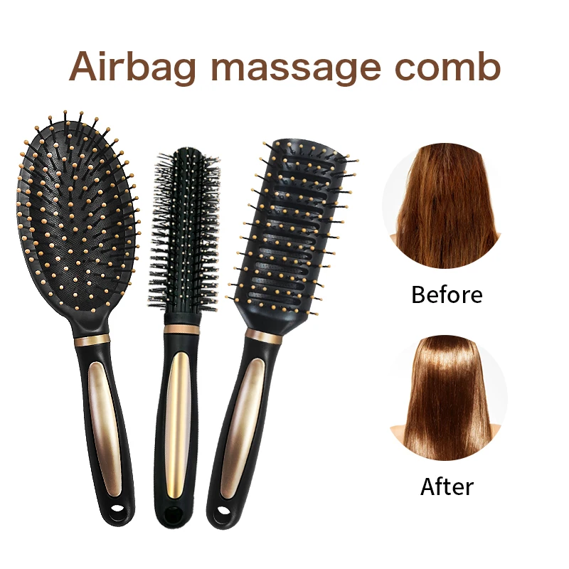 

Daily Hair Comb Tool Airbag Anti Static Brush Plastic Massage Hairbrush Straight Supple Haircomb multi-function SPA HeadMassager