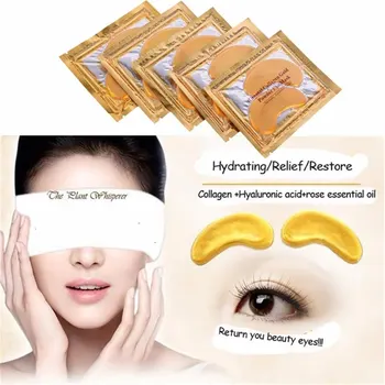 

20Pcs Crystal Collagen Gold Eye Mask Anti-Aging Dark Circles Acne Beauty Patches for Eye Skin Care Korean Eye Mask