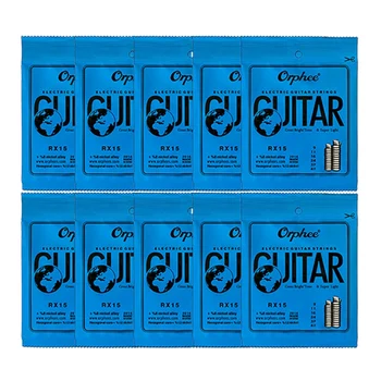 

Orphee 10 Set 6Pcs/Set Guitar String Nickel Alloy String Super Light Electric Guitar Strings