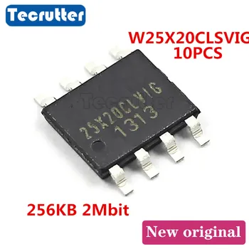 

10PCS W25X20CLSVIG 25X20CLVIG VSOP8 150MIL 2Mbit 256KB FLASH
