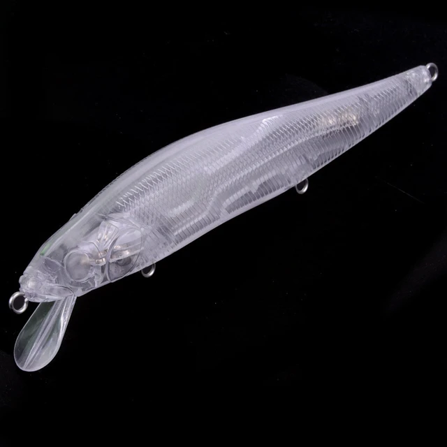 100pcs 14cm 19.7g Blank Body Fishing Lure Plastic Unpainted Hard