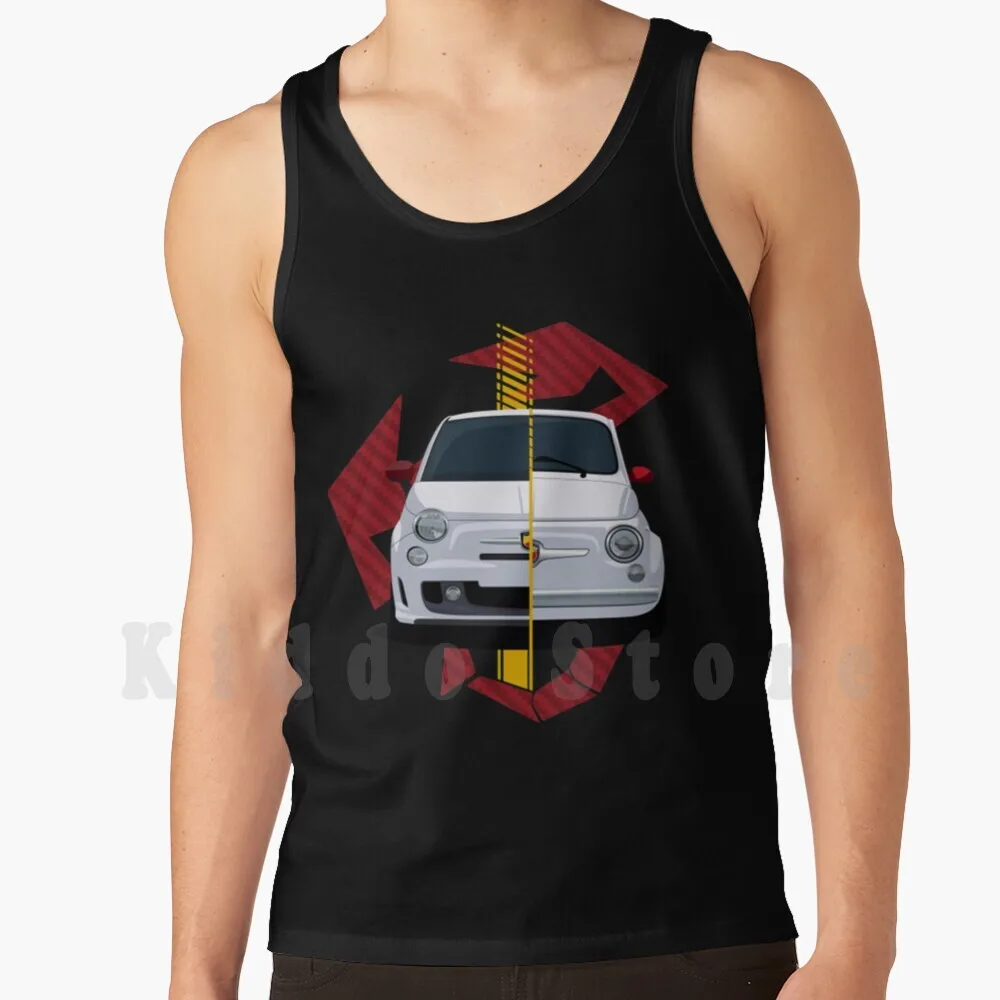 Canottiere Fiat 500 Abarth Automotiveart Canottiera 100% Cotone Fiat 131 Abarth 695 Fiat Abarth 595 2019 Fiat 124 Spider