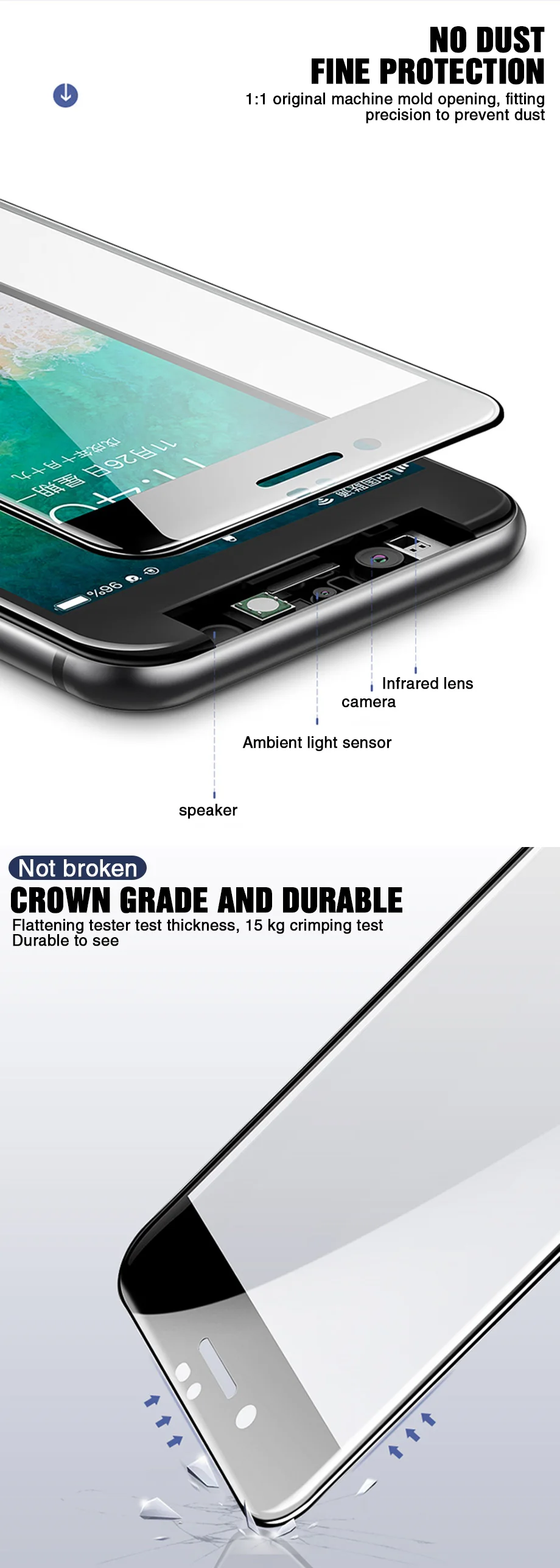 30D защитное закаленное стекло для iPhone 6 6s 7 8 Plus X стекло защитная пленка для iPhone 11 Pro XR Xs Max стекло