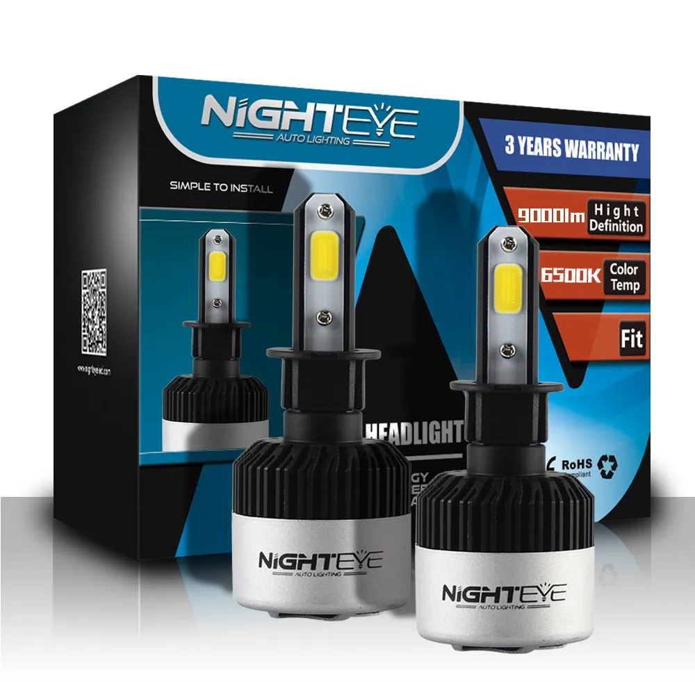 Автомобисветильник фары Nighteye ing 72 Вт 6500 лм H3 автомобисветильник светодиодные s Play
