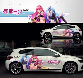 

LEFT SIDE Car Modification Trim Stickers Cartoon Anime Car Scratch Stickers Creative Waterproof Sunscreen Decorative Car Sticker