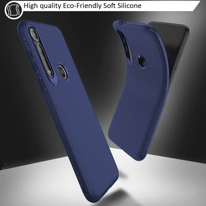Мягкий силиконовый чехол GKK из ТПУ для Motorola Moto G8 Plus Play One матовый твиловый