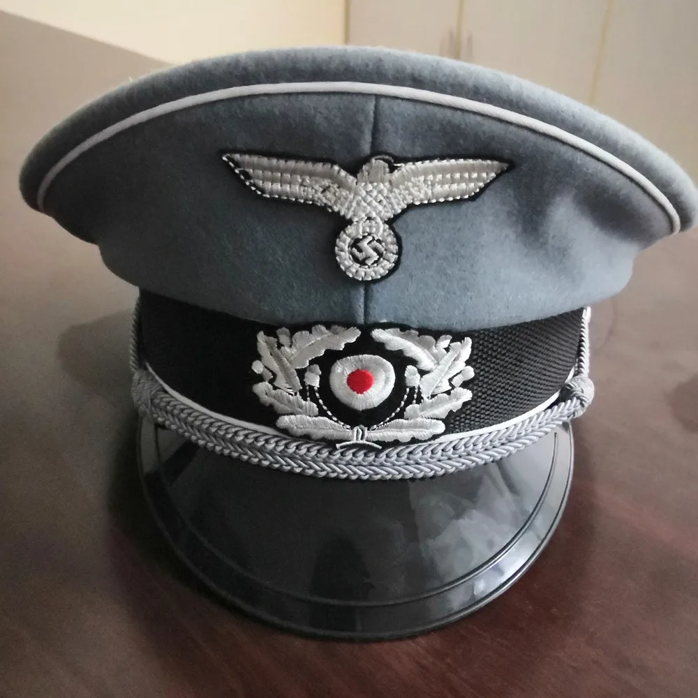 WW2 Косплей немецкая Wh M36 армейская шерстяная дробилка шляпа военный Козырек Кепка