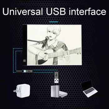 

2020 New Dimmable Brightness LED Painting Drawing Board Digital Tablet Touch Copy Plate Light Tablet Art Stencil Copy Desk Draw