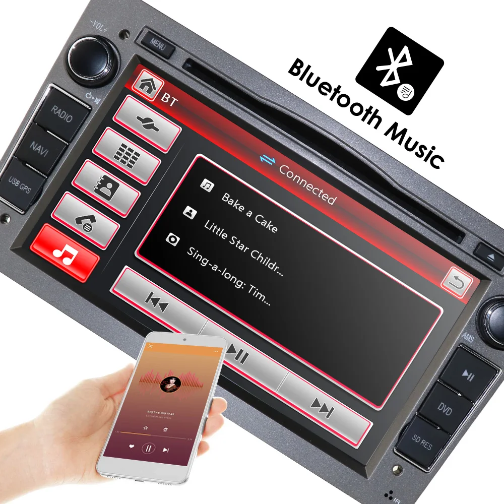 Cheap 7 inch 2 din pouces Double Din dans le tableau de bord pour Opel Vauxhall Corsa Vectra Astra GPS Navigation lecteur DVD lien mir 13