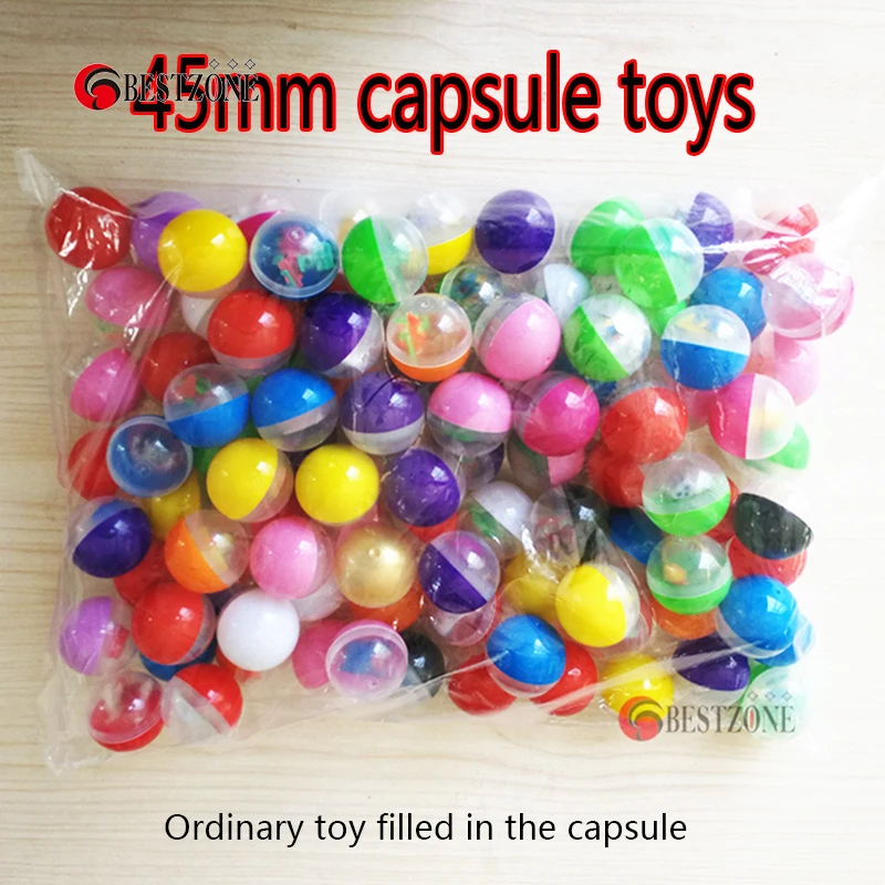 50Pcs/lot Ball Capsule Toys Plastic Mini Figure Dolls Kids Gift New toy 