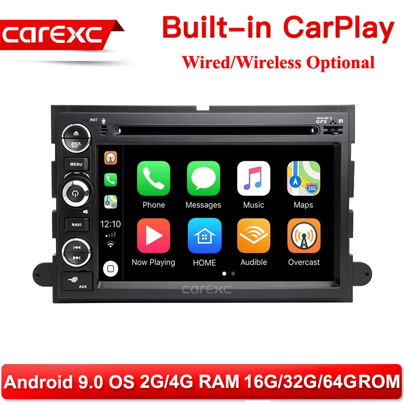 2 Din Android 9,0 автомобильный dvd-плеер для Ford F150 F350 F450 F550 F250 Fusion Expedition Mustang Explorer Edge Radio CarPlay Head