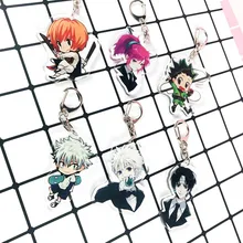 1 шт. Аниме Охотник х сумка для охотников брелок мультяшная фигурка Killua Zoldyck Kurapika двухсторонняя акриловая подвеска брелоки