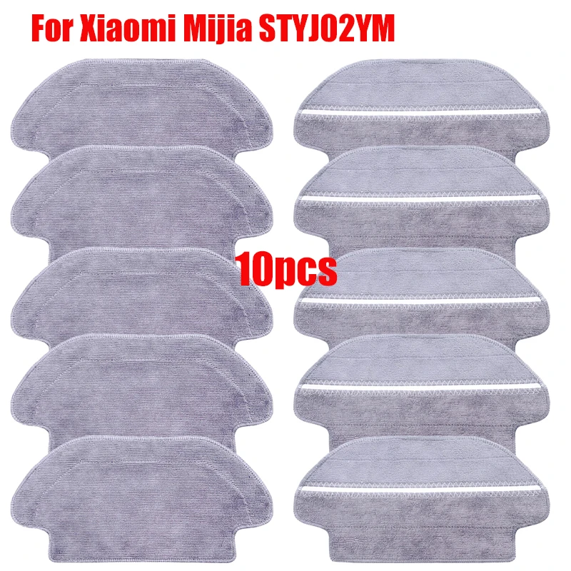 Dry Wet Dual-Use Mop Cloth Pad Rag Parts For XiaoMi Mijia STYJ02YM Viomi V2 PRO V-RVCLM21B Vacuum Cleaner Robot Accessories aluminum upgrade dual gear mk8 extr double pulleys cr10 pro direct extruder for ender 3 5 cr10s pro reprap 3d printer parts