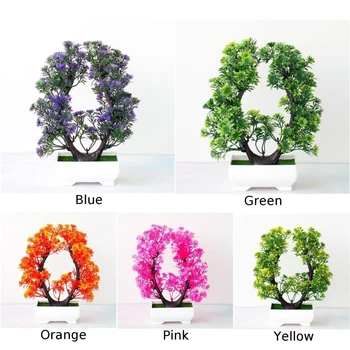 

Artificial Bonsai Potted Plant Mini Pine Tree Guest Greeting Home Office Decor High Quality