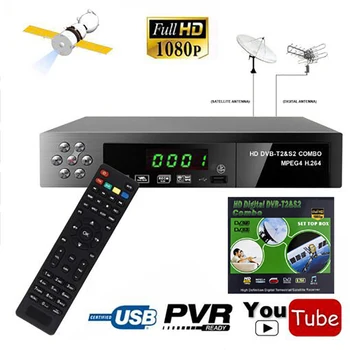

DVB-T2 DVB-S2 HD Digital Terrestrial Receiver TV Converter Box DVB T2+ S2 Satellite Receiver Support CC CAM IP TV YouTube PVR