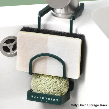 

Faucet Storage Bathroom Drying Sponge Holder Kitchen Sink Iron Easy Install Practical Hanging Shelf Organizer Drain Rack