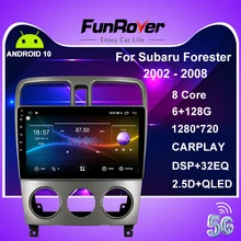 Funrover para Subaru Forester SG 2002 - 2008 auto Radio Multimedia reproductor de Video GPS de navegación Android 10 2 Din Dvd Carplay 128G