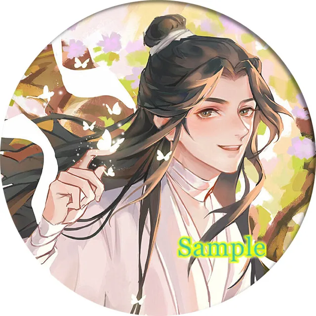 Cartoon tian guan ci fu Hua Cheng Xie Lian Cosplay Badge Brooch Pin Anime Accessories For Clothes Backpack Decoration gift 7