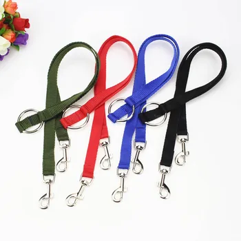 

Collar Lead Leashes Double Couple 2 Way Walking Leashes V Shape Nylon 2 in 1 Pet Accessories Dog Traction Rope Leash