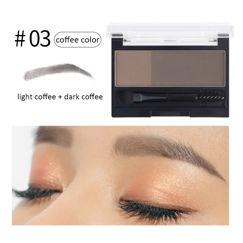 Eyebrow Powder Makeup Palette Eyebrow Enhancers Cream Lasting Waterproof Eyebrow Pigment 3D Eyebrows Stamp with Tool TSLM1