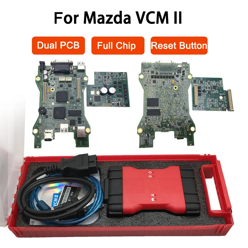 US $154.98 For MAZDA VCM2 Diagnostic Interface Full Chip Dual PCB VCM II Diagnostic Programming Tool VCM 2 IDS V106 VCMII OBD2 Scan Tool