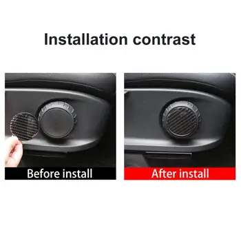 

For Mercedes Benz B Class 2020 Real Carbon Fiber Seat Adjustment Button Panel 3D Sticker Car Interior accessories