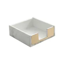 Мраморный узор квадратная коробка для заметок липкий блокнот держатель для карт Органайзер поставка C90F