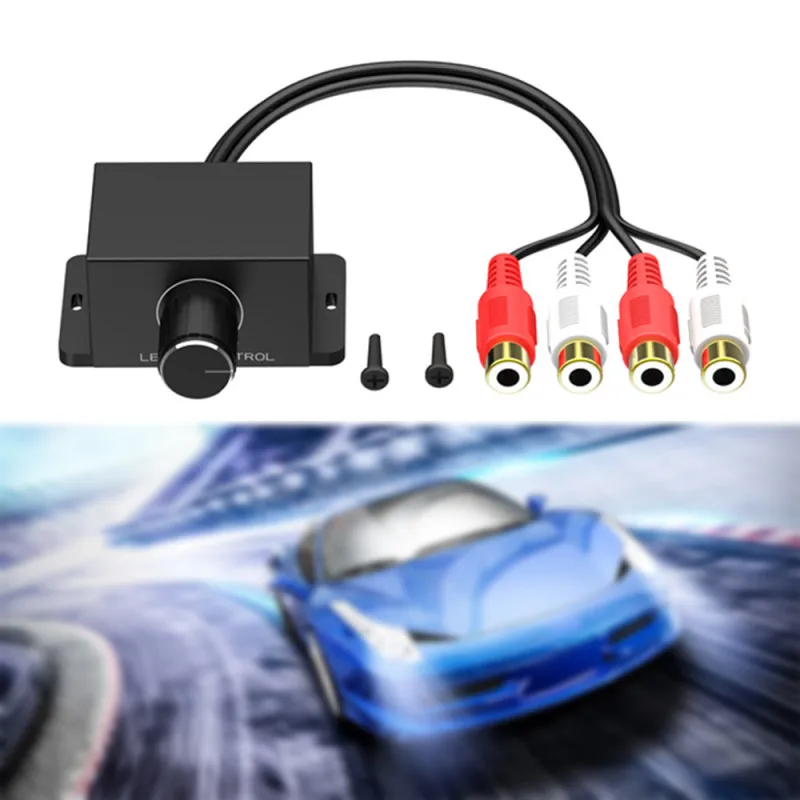 Автомобильный усилитель звука бас RCA кнопка дистанционного управления
