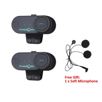 

(Double Packing)FreedConn TCOM-OS Motorcycle Bluetooth Helmet Headset 100M Wireless Intercom Helmet Headphone with FM Radio