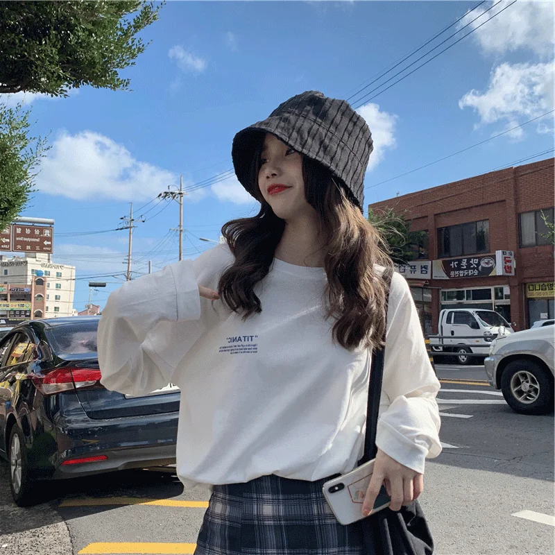 Осень и зима 2021 весна осень женская одежда в Корейском стиле Свободная белая