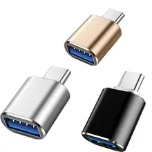 Aluminum USB Type C Adapter Male To USB 3.0 Female OTG Cable Converter Portable TypeC Adapter For MacBook Pro/Air And Smartphone