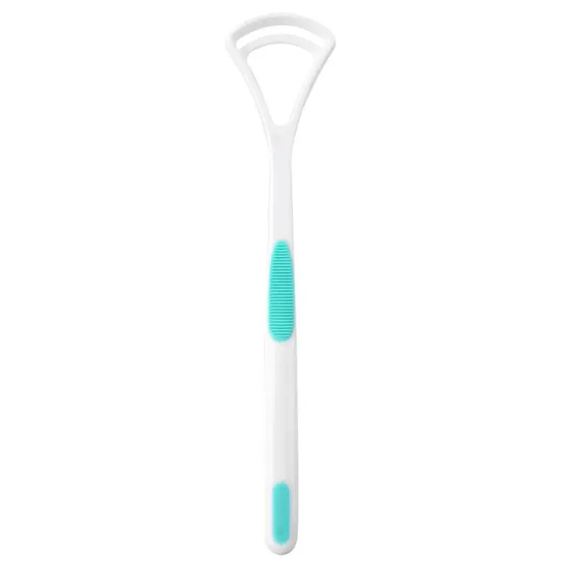 1PCTongue Очиститель скребок очиститель язык щетка Зубная щетка уход за полостью рта язык зубная щетка инструмент для очистки - Цвет: Зеленый