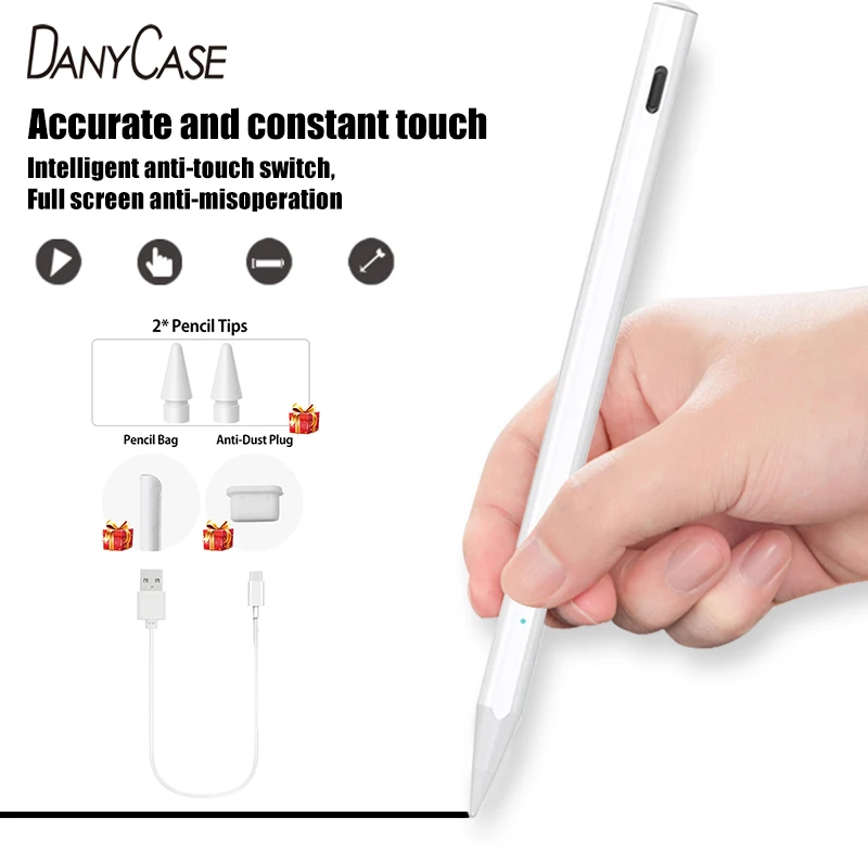 

For Stylus Pen Apple Pencil 2 For iPad Pro 11 12.9 2020 9.7 2018 Air 3 10.2 2019 Mini 5 For iPad Pencil with Palm Rejection Pen