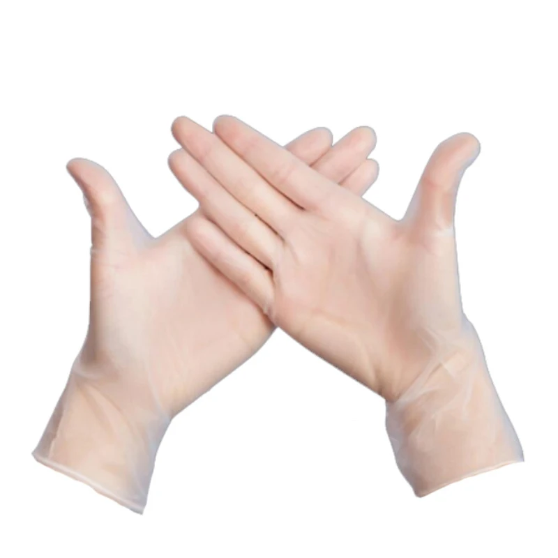 100 шт./кор. Черный одноразовые нитриловые перчатки порошок бесплатно симметричная для медицинских Хо Применение промышленный Применение татуировки перчатки практические - Цвет: Прозрачный