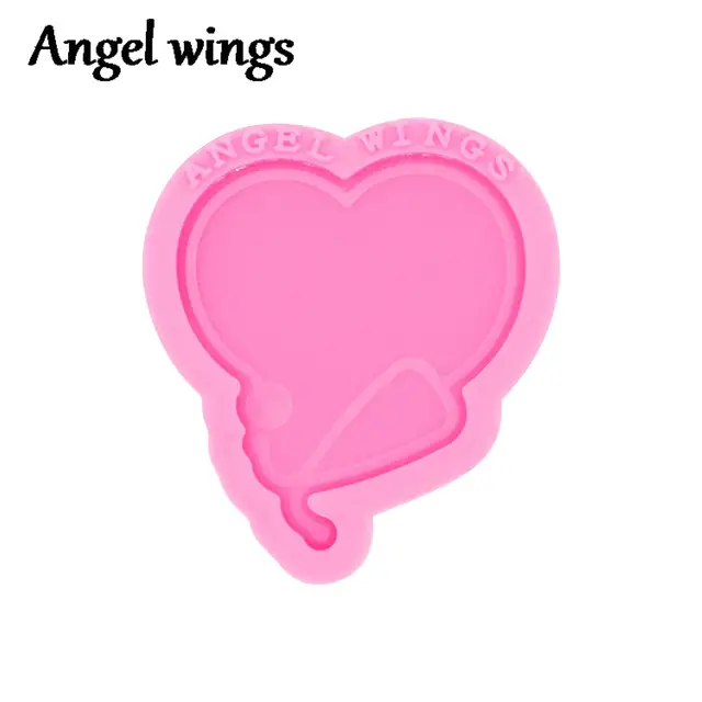 Dy0557 Nurse Tag Silicone Heart Molds, Orvosi Válaszadó Gyanta Penész, Súroló Teteje Sztataszkópos Ing Epoxi Diy Kézműves Eszköz - Image 6