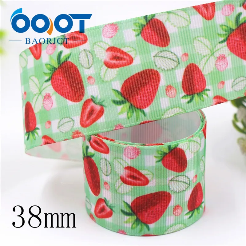 I-19920-2235 OOOT BAORJCT I-19920-2224, 25 мм, 38 мм 10 ярдов фрукты, торт, мультфильм печатных корсажные ленты, ленты ремесла, лук крышка DIY аксессуары - Цвет: I-19920-2235