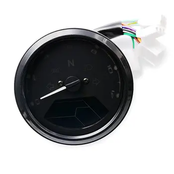 

Motorcycle Meter LED digita Indicator light Tachometer Odometer Speedometer Oil Meter Multifunction With night vision dial